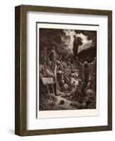 The Vision of the Valley of Dry Bones-Gustave Dore-Framed Giclee Print