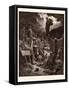 The Vision of the Valley of Dry Bones-Gustave Dore-Framed Stretched Canvas