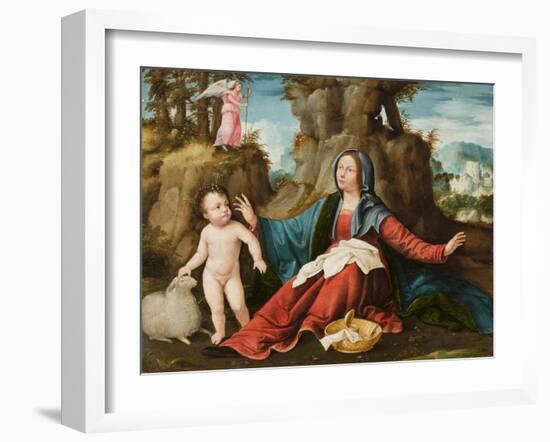 The Vision of the Virgin Mary, C.1518-20-Altobello Melone-Framed Giclee Print