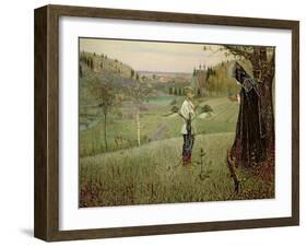 The Vision of the Young Bartholomew, 1889-90-Mikhail Vasilievich Nesterov-Framed Giclee Print