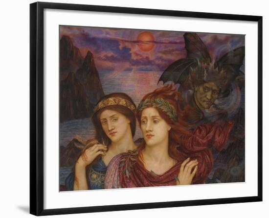 The Vision-Evelyn De Morgan-Framed Premium Giclee Print