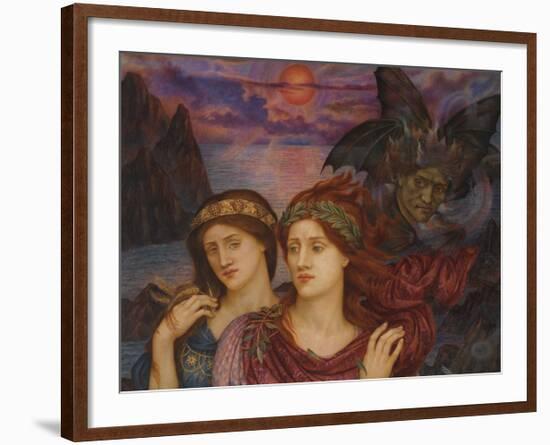 The Vision-Evelyn De Morgan-Framed Premium Giclee Print