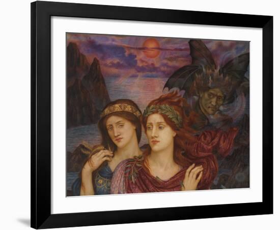 The Vision-Evelyn De Morgan-Framed Premium Giclee Print