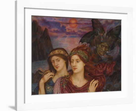 The Vision-Evelyn De Morgan-Framed Premium Giclee Print