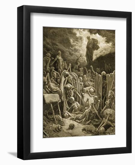 The Visions of Ezekial-Gustave Doré-Framed Giclee Print