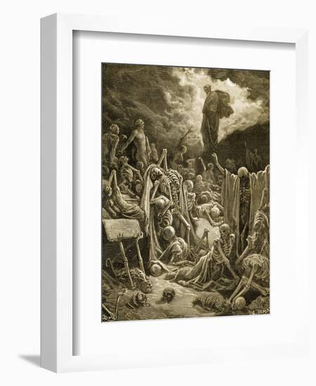 The Visions of Ezekial-Gustave Doré-Framed Giclee Print