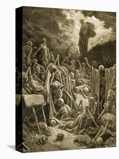 The Visions of Ezekial-Gustave Doré-Stretched Canvas