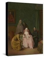 The Visit, 1746-Pietro Longhi-Stretched Canvas