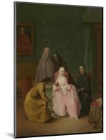 The Visit, 1746-Pietro Longhi-Mounted Giclee Print