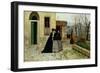 The Visit, 1868-Silvestro Lega-Framed Premium Giclee Print
