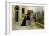 The Visit, 1868-Silvestro Lega-Framed Premium Giclee Print