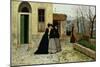 The Visit, 1868-Silvestro Lega-Mounted Premium Giclee Print