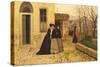 The Visit, 1868-Silvestro Lega-Stretched Canvas