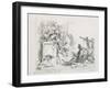 The Visit at the Death. from the Series ''Capriccios', Mid of the 18th C-Giambattista Tiepolo-Framed Giclee Print