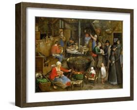 The Visit at the Leasehold Farm, circa 1597-Jan Brueghel the Elder-Framed Giclee Print