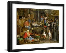 The Visit at the Leasehold Farm, circa 1597-Jan Brueghel the Elder-Framed Giclee Print