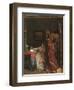 The Visit, before 1869 (Oil on Canvas)-Alfred Emile Stevens-Framed Giclee Print