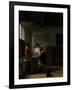 The Visit, c.1657-Pieter de Hooch-Framed Giclee Print