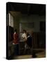 The Visit, c.1657-Pieter de Hooch-Stretched Canvas