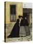 The Visit, Detail-Silvestro Lega-Stretched Canvas