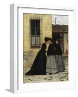 The Visit, Detail-Silvestro Lega-Framed Giclee Print