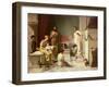 The Visit of a Sick Child to the Temple of Aesculapius, 1877-John William Waterhouse-Framed Premium Giclee Print