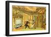 'The visit of Dr Syntax to the Widow Hopeful'-Thomas Rowlandson-Framed Giclee Print