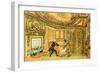 'The visit of Dr Syntax to the Widow Hopeful'-Thomas Rowlandson-Framed Giclee Print