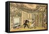 The Visit of Dr Syntax to the Widow Hopefull at York-Thomas Rowlandson-Framed Stretched Canvas