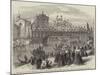 The Visit of King Victor Emmanuel to Venice, Decorated Bridge over the Grand Canal-null-Mounted Giclee Print