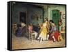 The Visit of the Bullfighter-Francisco Peralta-Framed Stretched Canvas