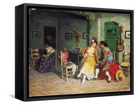 The Visit of the Bullfighter-Francisco Peralta-Framed Stretched Canvas
