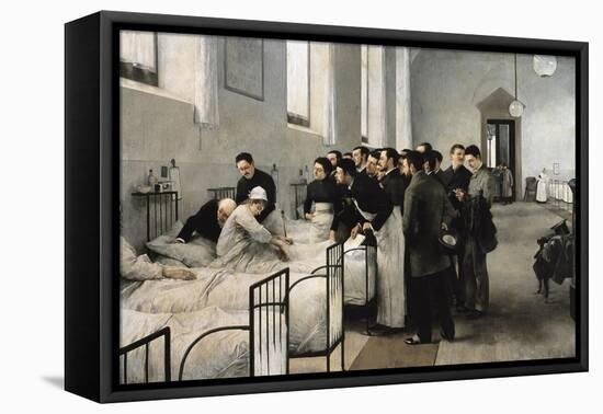 The Visit of the Doctor-Luis Jimenez Y Aranda-Framed Stretched Canvas