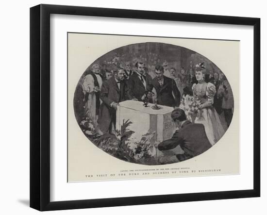 The Visit of the Duke and Duchess of York to Birmingham-null-Framed Giclee Print