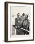 The Visit of the French Fleet: the Leader of the Cheers-null-Framed Giclee Print