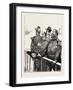 The Visit of the French Fleet: the Leader of the Cheers-null-Framed Giclee Print