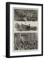 The Visit of the German Emperor to Italy-null-Framed Giclee Print