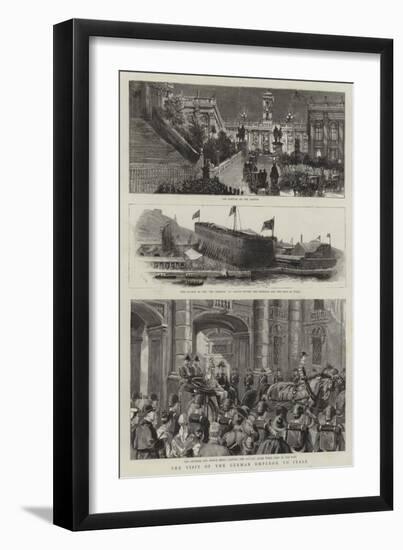 The Visit of the German Emperor to Italy-null-Framed Giclee Print