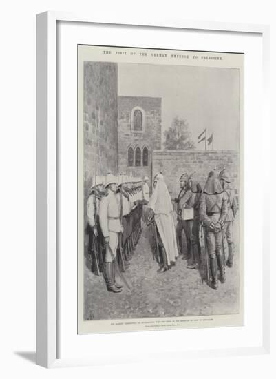 The Visit of the German Emperor to Palestine-Amedee Forestier-Framed Giclee Print