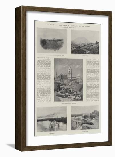 The Visit of the German Emperor to Palestine-null-Framed Giclee Print