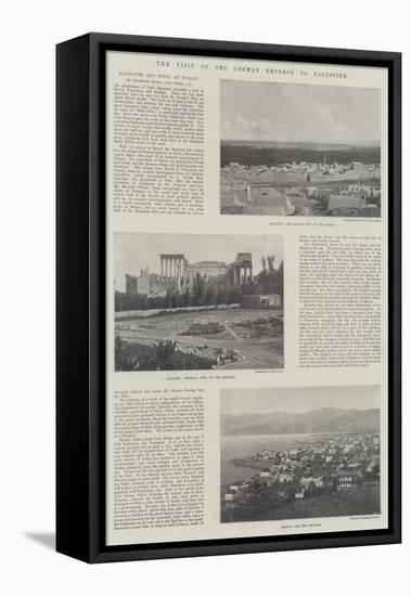 The Visit of the German Emperor to Palestine-null-Framed Stretched Canvas