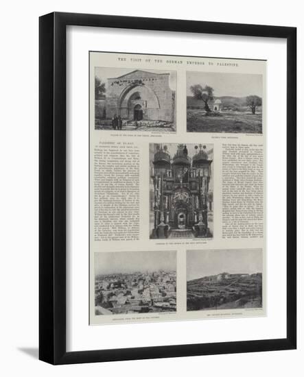 The Visit of the German Emperor to Palestine-null-Framed Giclee Print