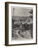 The Visit of the German Emperor to the Lakes, Embarking at the Old England Landing-Stage, Bowness-Joseph Holland Tringham-Framed Giclee Print