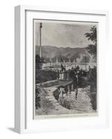 The Visit of the German Emperor to the Lakes, Embarking at the Old England Landing-Stage, Bowness-Joseph Holland Tringham-Framed Giclee Print