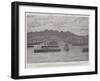 The Visit of the King and Queen of Italy to Sardinia, the Naval Review in Aranci Bay-null-Framed Giclee Print