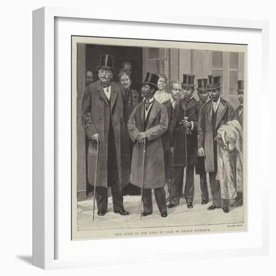 The Visit of the King of Siam to Prince Bismarck-null-Framed Giclee Print