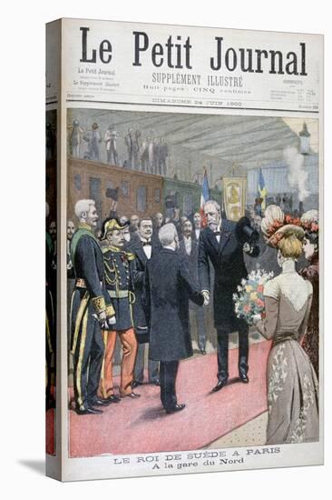 The Visit of the King of Sweden to Paris, 1900-Eugene Damblans-Stretched Canvas