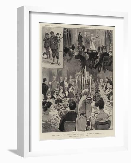 The Visit of the Prince and Princess of Wales to Chatsworth-Alexander Stuart Boyd-Framed Giclee Print