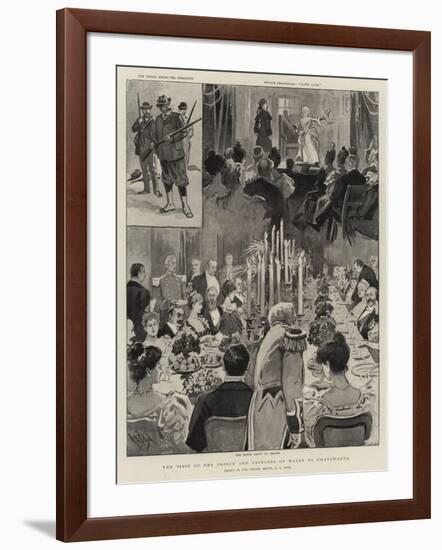 The Visit of the Prince and Princess of Wales to Chatsworth-Alexander Stuart Boyd-Framed Giclee Print