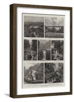 The Visit of the Prince and Princess of Wales to Newcastle, Views in Armstrong Park and at Cragside-null-Framed Giclee Print